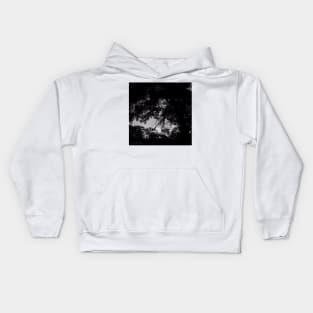 Texas Fall Sunset - Black and White Kids Hoodie